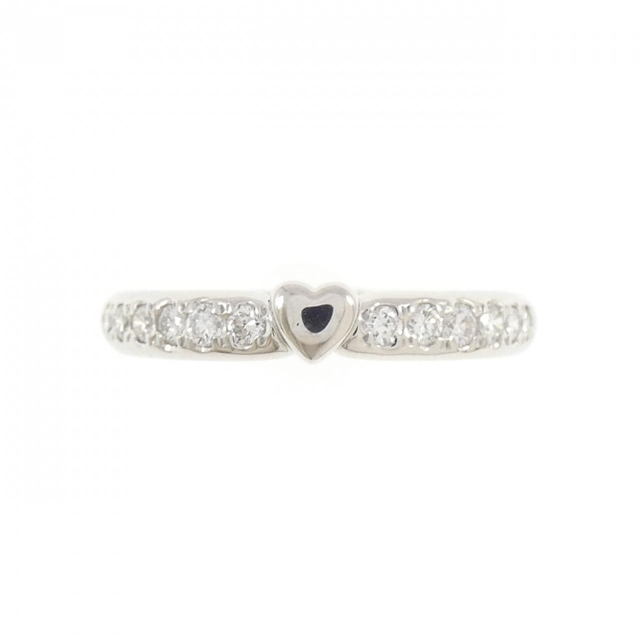 PT950 ハート ダイヤモンド リング 0.23CT