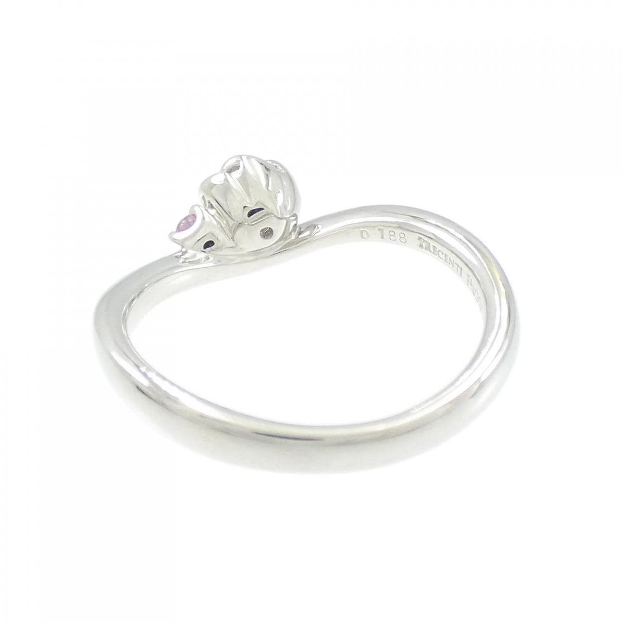 PT花朵钻石戒指0.188CT