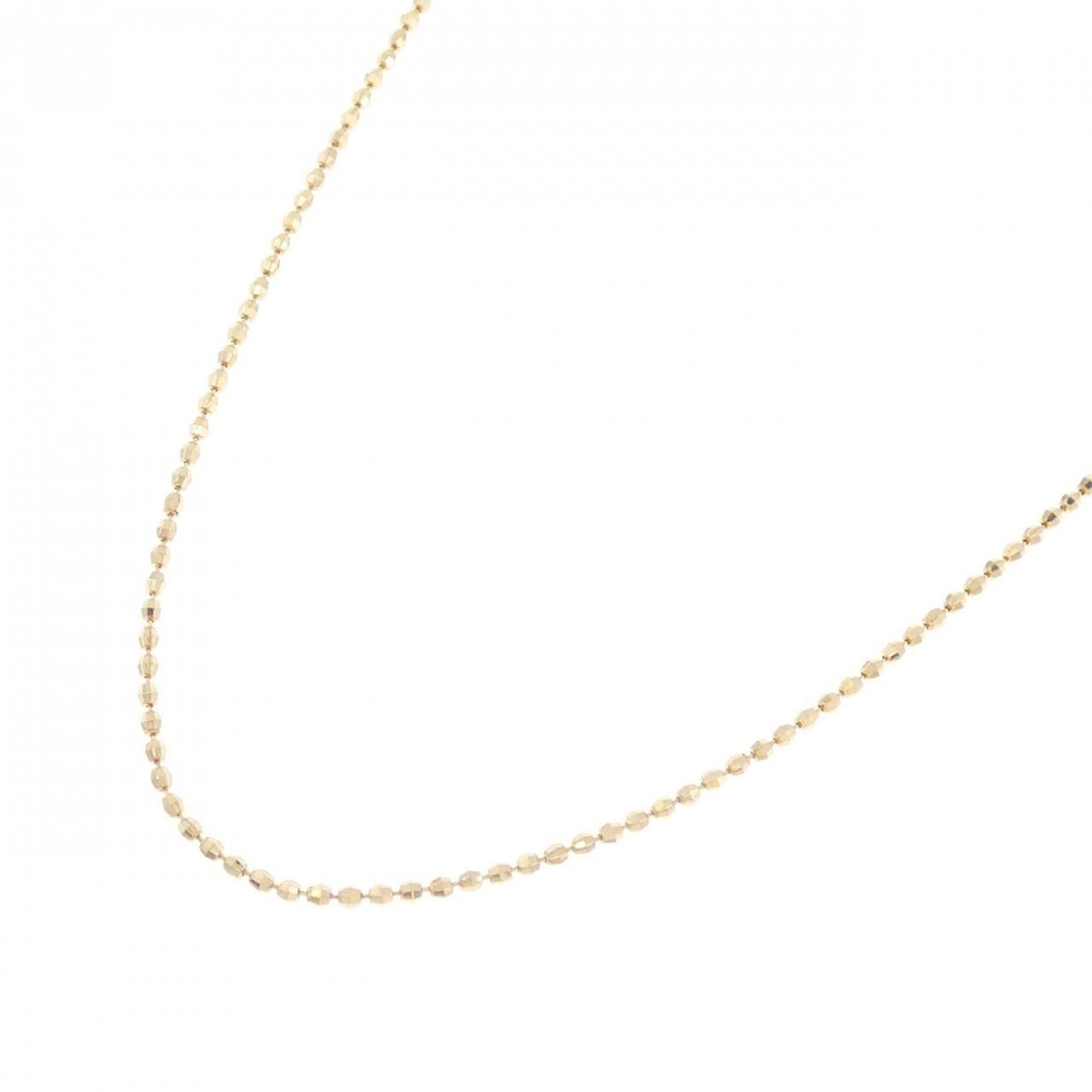専用❗️GigiClozeau ジジクロゾウ K18YGビーズチェーン ネックレス Classic Gigi Black necklace, yellow gold, 16.5