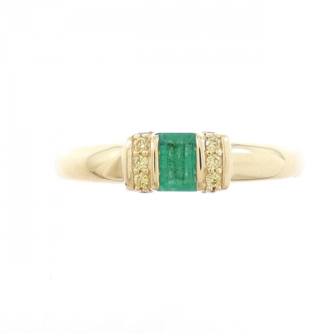 K18YG エメラルド リング 0.15CT