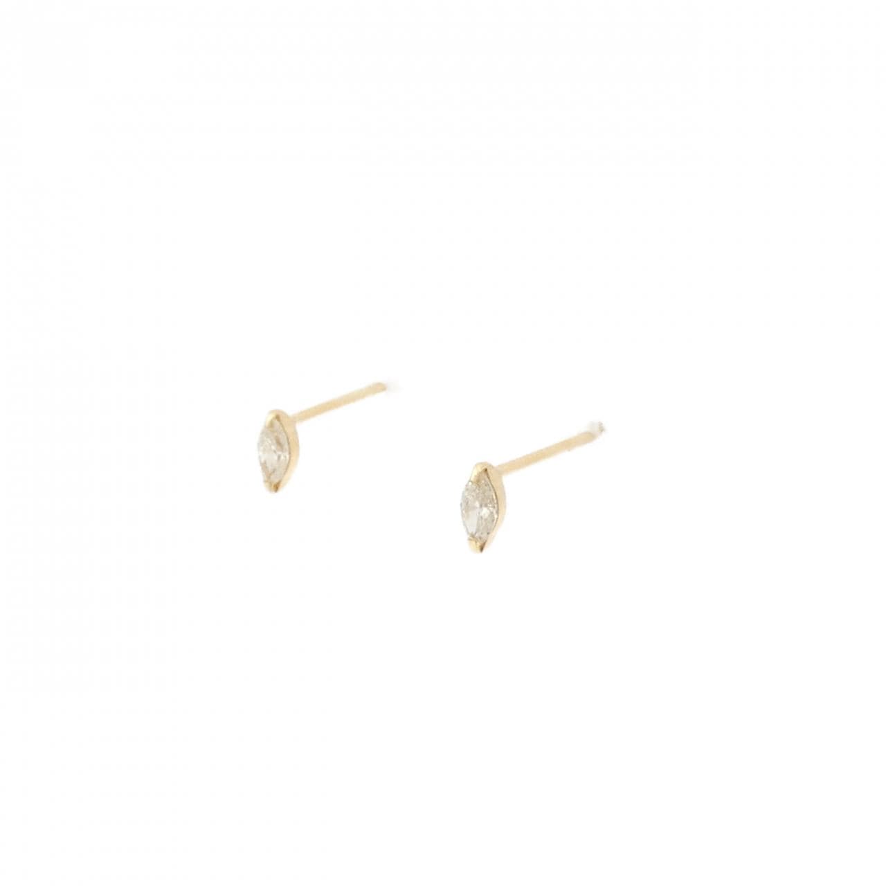 【新品】K18YG ダイヤモンド ピアス 0.14CT