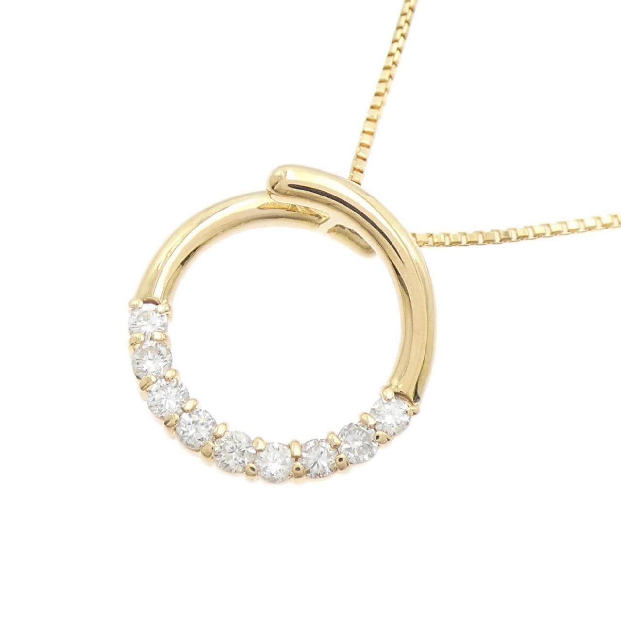 K18YG ダイヤモンド ネックレス 0.30CT