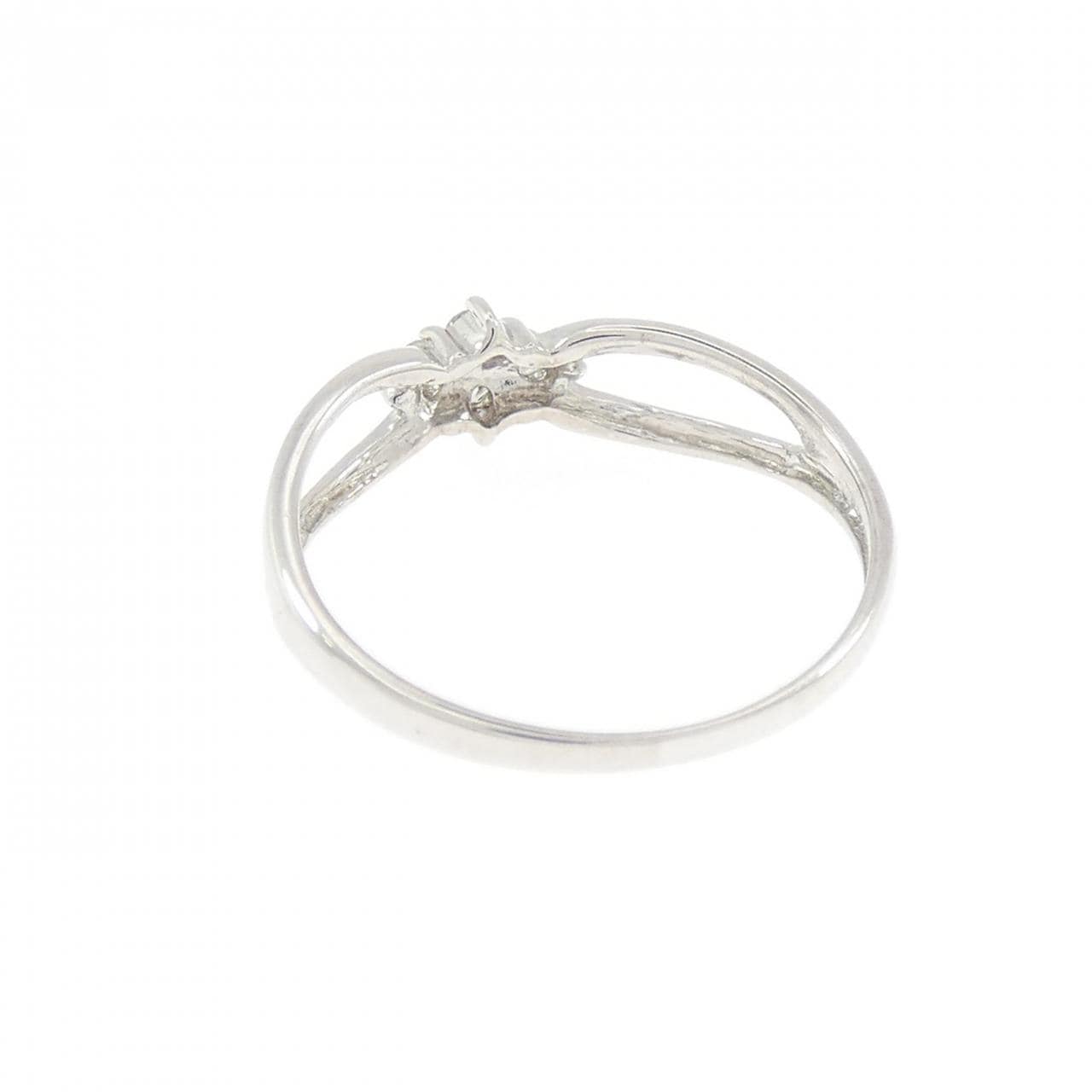 K18WG ダイヤモンド ピンキーリング 0.06CT