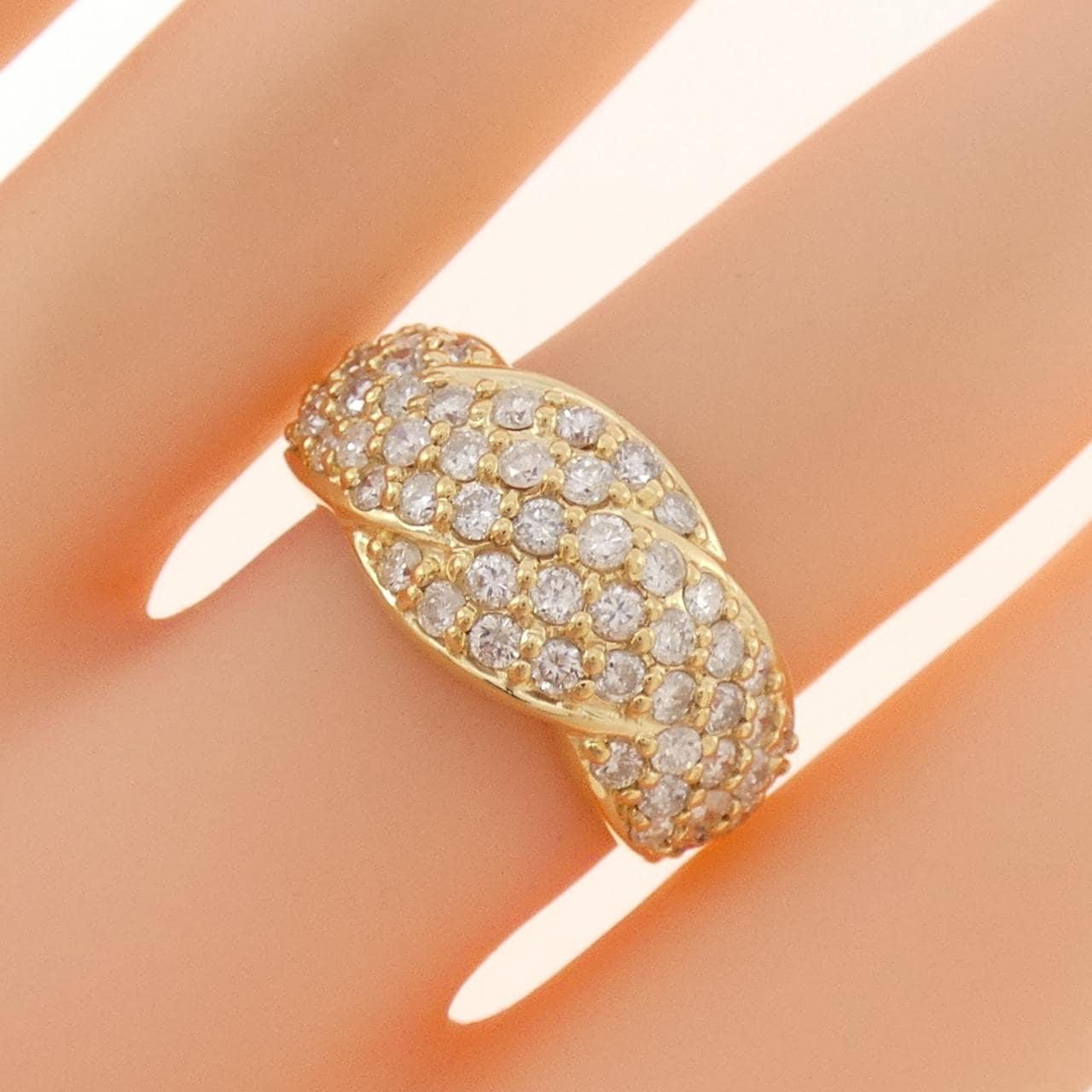 K18YG ダイヤモンド リング 2.00CT