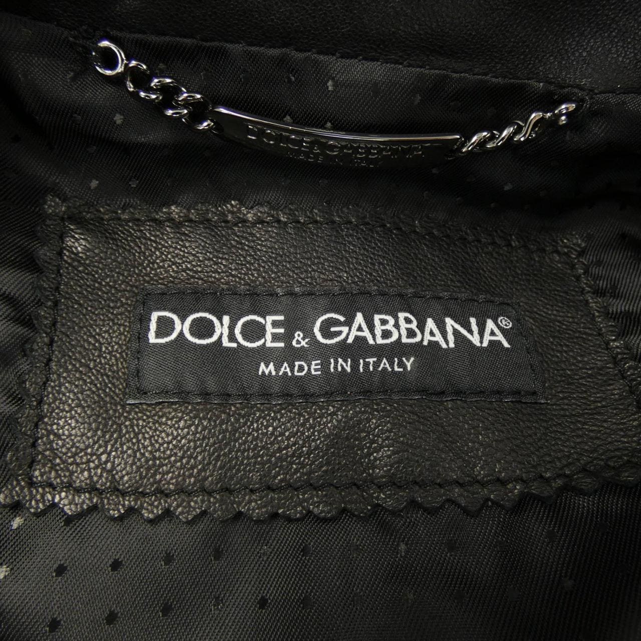 Dolce DOLCE&GABBANA Gabbana leather jacket