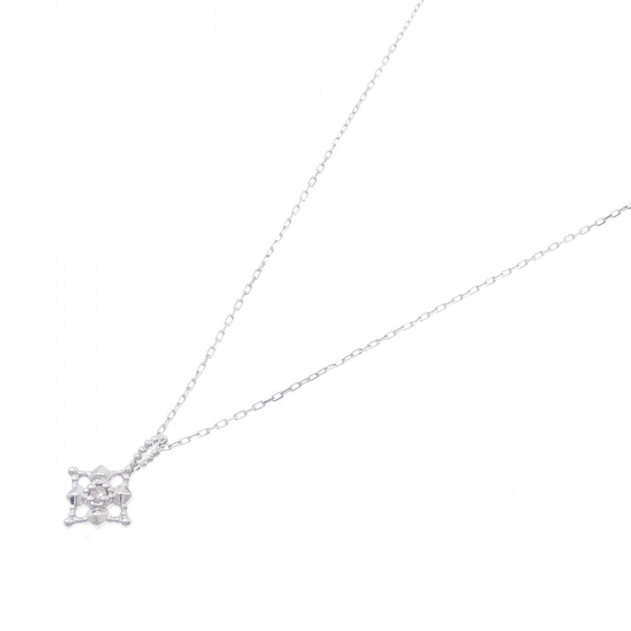 K10WG ダイヤモンド ネックレス 0.01CT