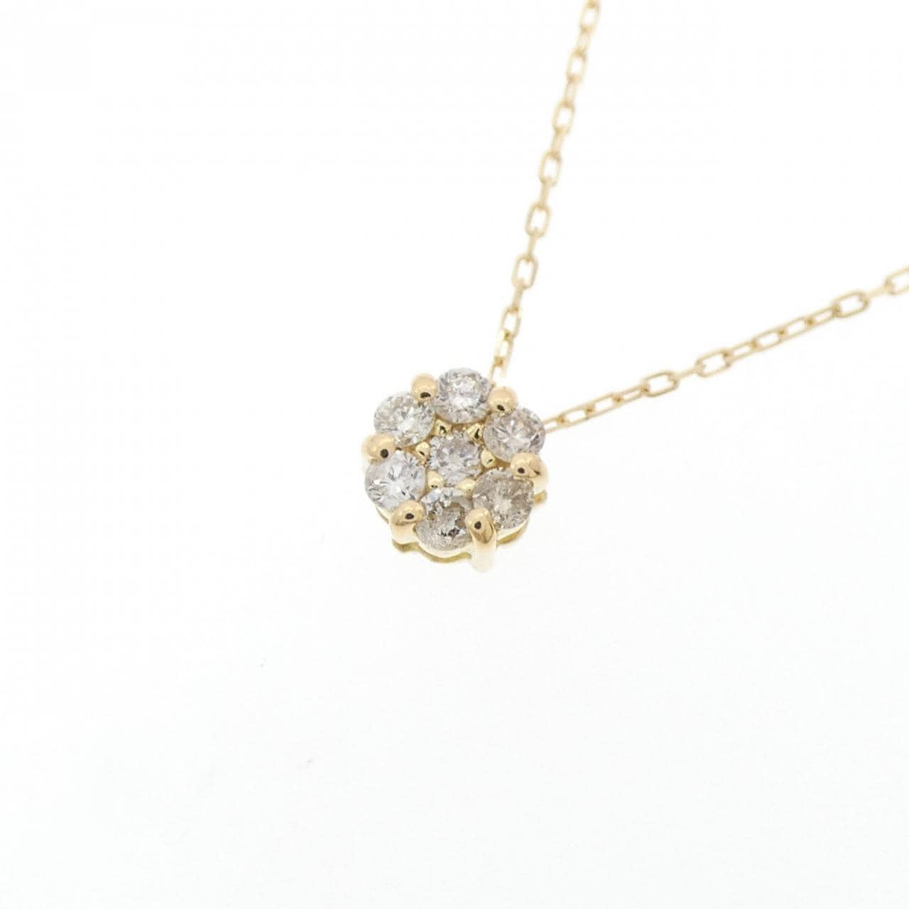 【新品】K18YG ダイヤモンド ネックレス 0.10CT