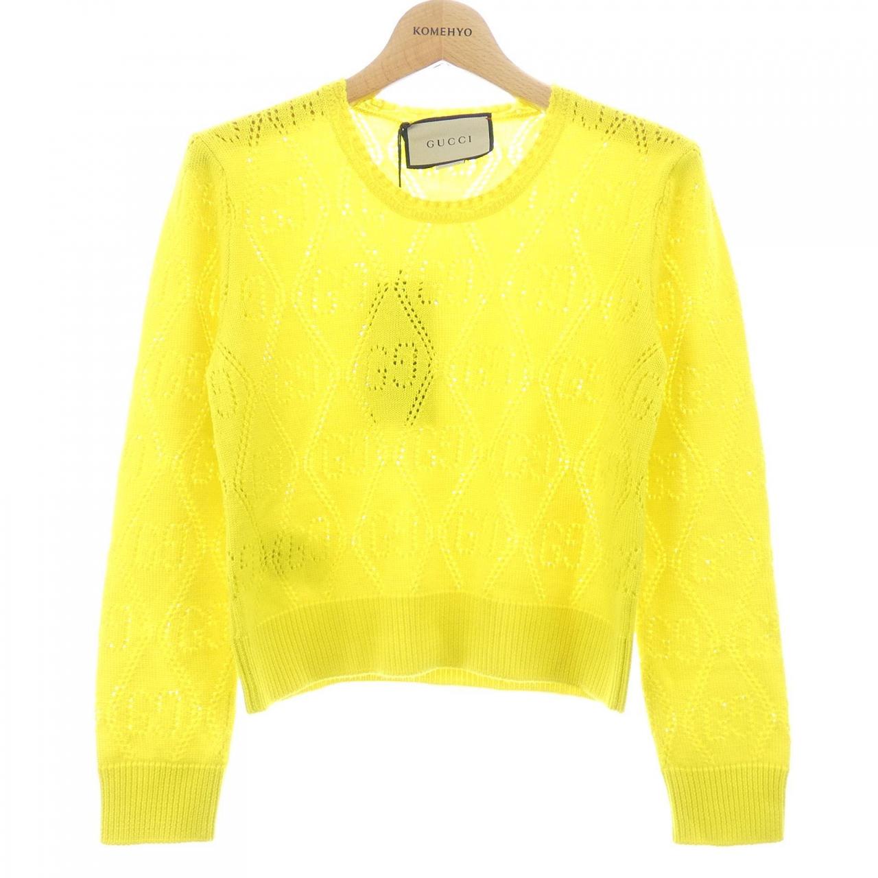 グッチ GUCCI GGパーフォレーテッドウールクロップドセーター 642115 XKBL7 ニット