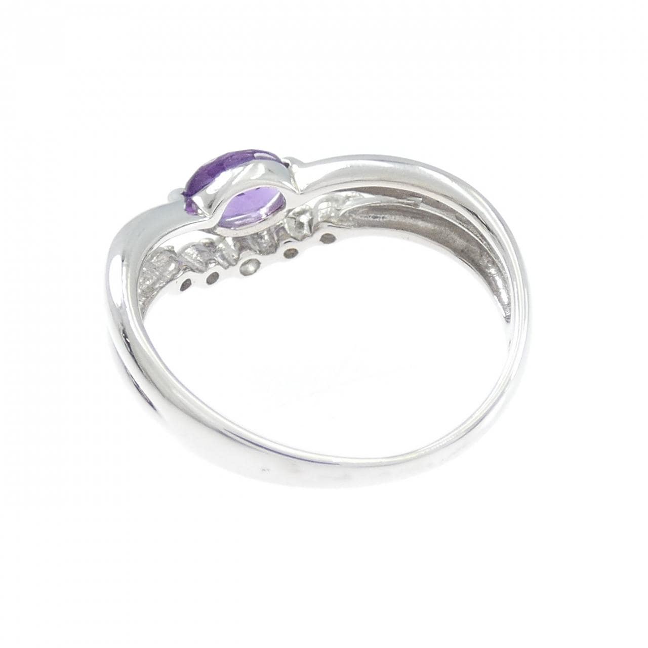 K18WG アメジスト リング