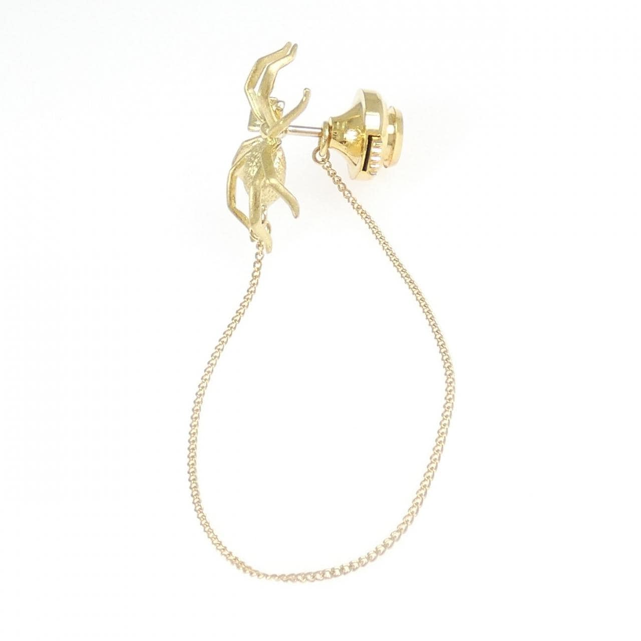 K18WG/K18YG スパイダー ダイヤモンド ブローチ 0.90CT