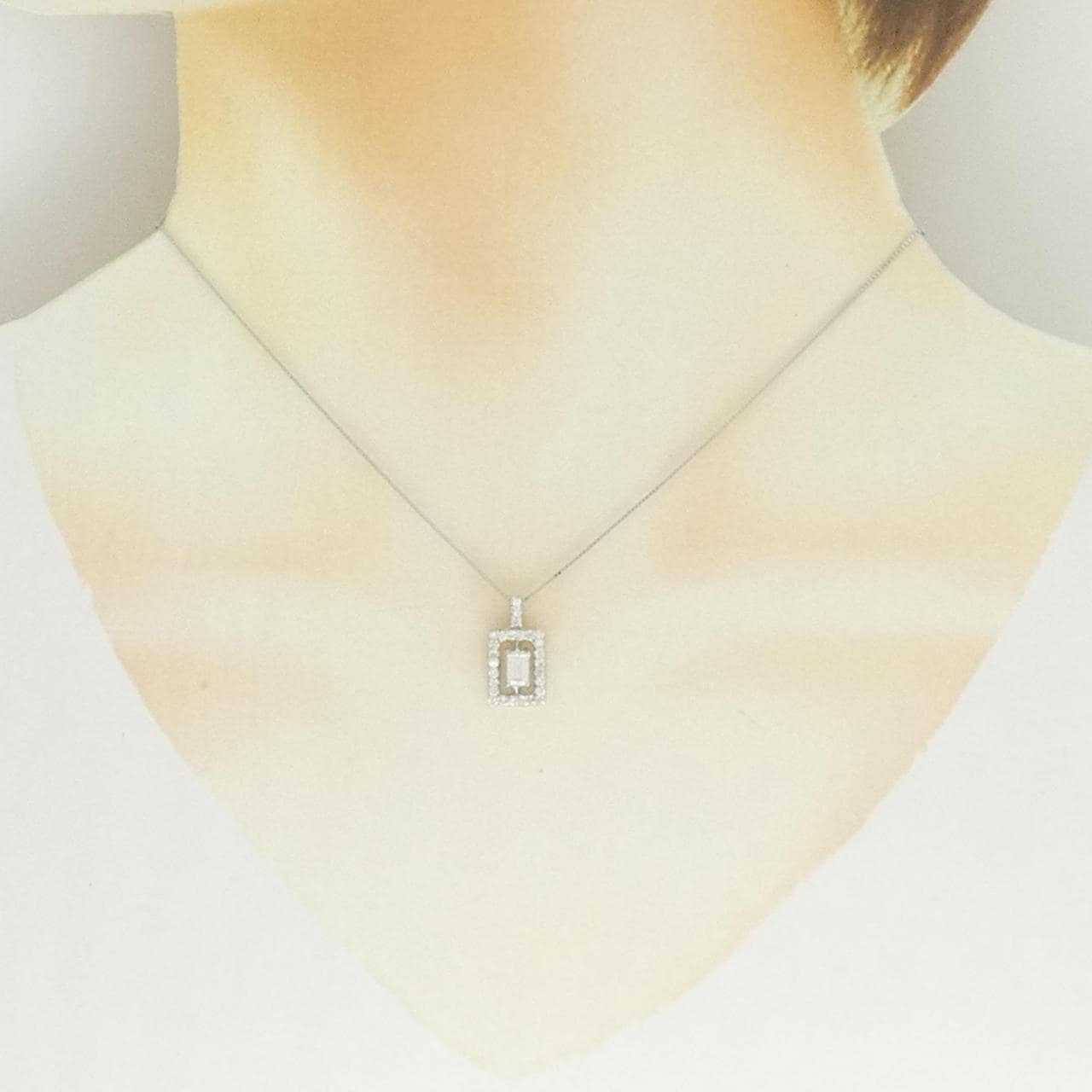PT900/PT850 ダイヤモンド ネックレス 0.351CT