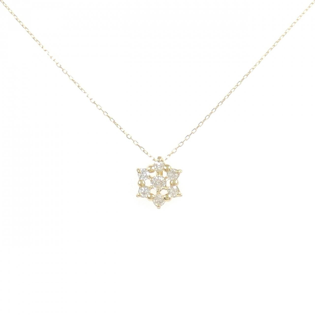 K18YG ダイヤモンド ネックレス 0.20CT