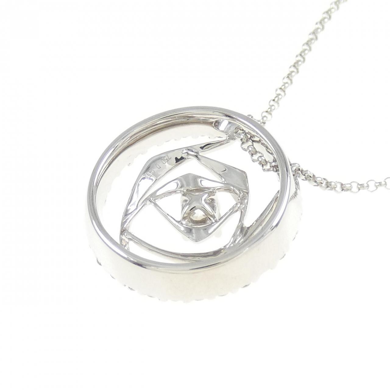 750WG ダイヤモンド ネックレス 0.52CT
