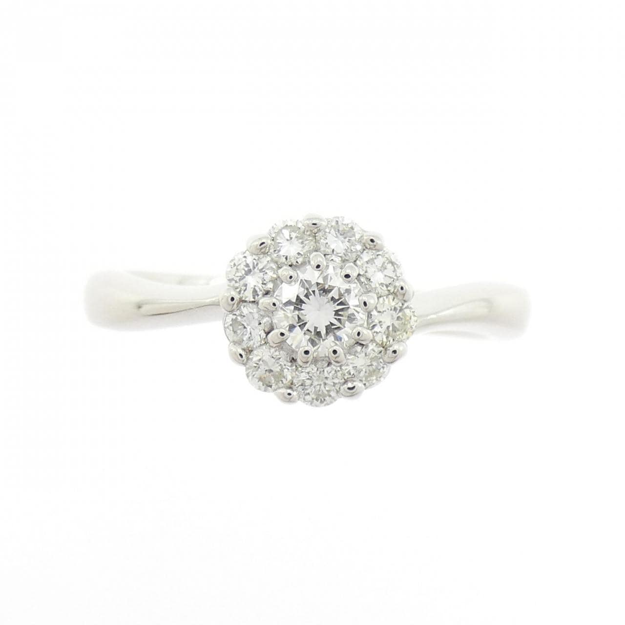PT900 フラワー ダイヤモンド リング 0.50CT