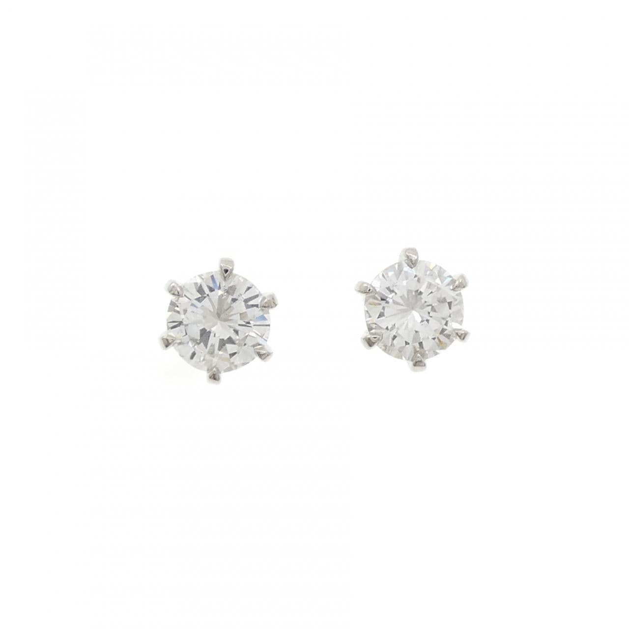 【リメイク】PT900/ST ダイヤモンド ピアス 0.417CT 0.417CT G-H SI1 Good