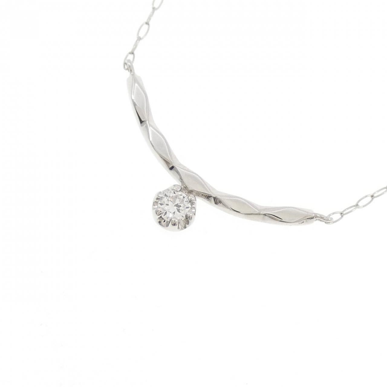 PT950/PT850 ダイヤモンド ネックレス 0.05CT