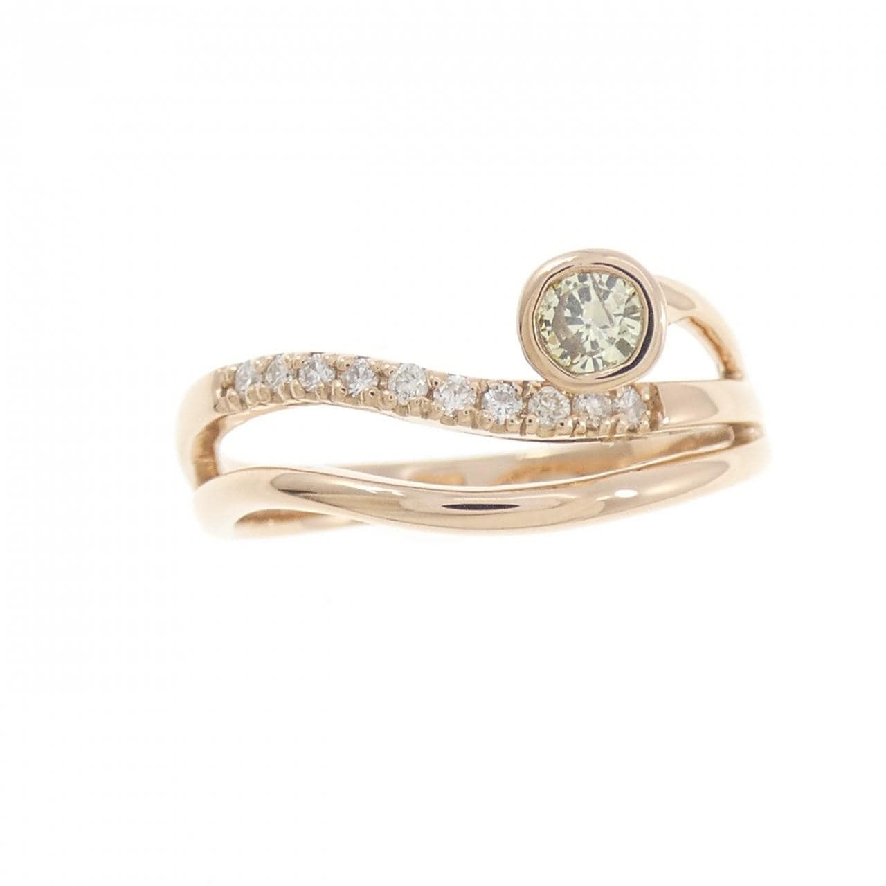 K18PG ダイヤモンド リング 0.14CT