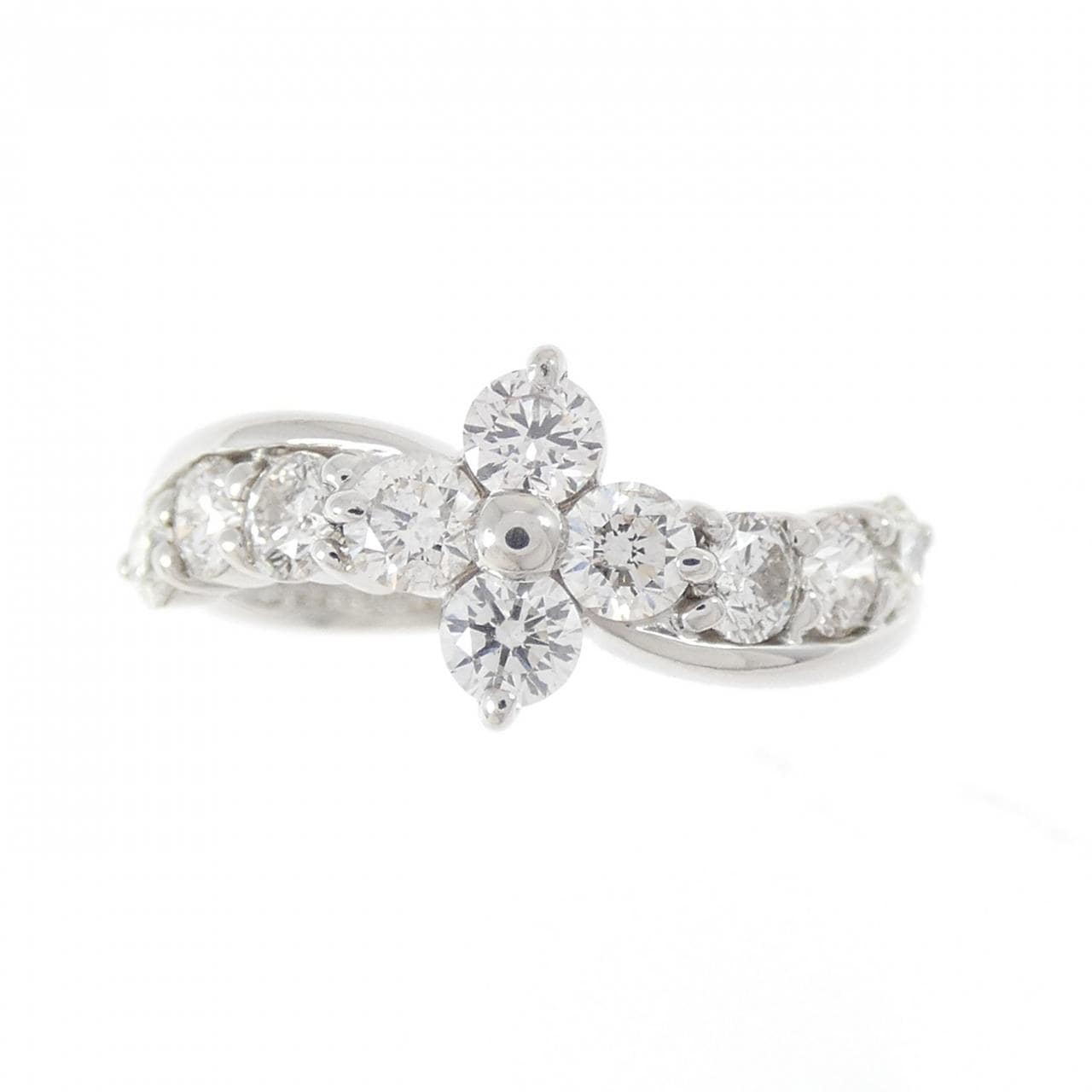 PT900 フラワー ダイヤモンド リング 1.00CT