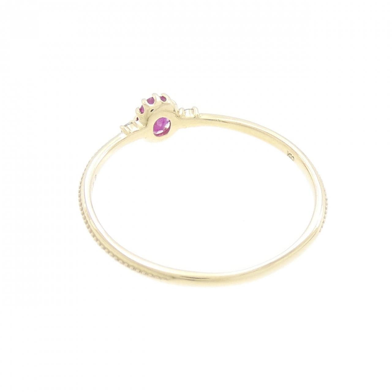 K10YG Ruby Ring