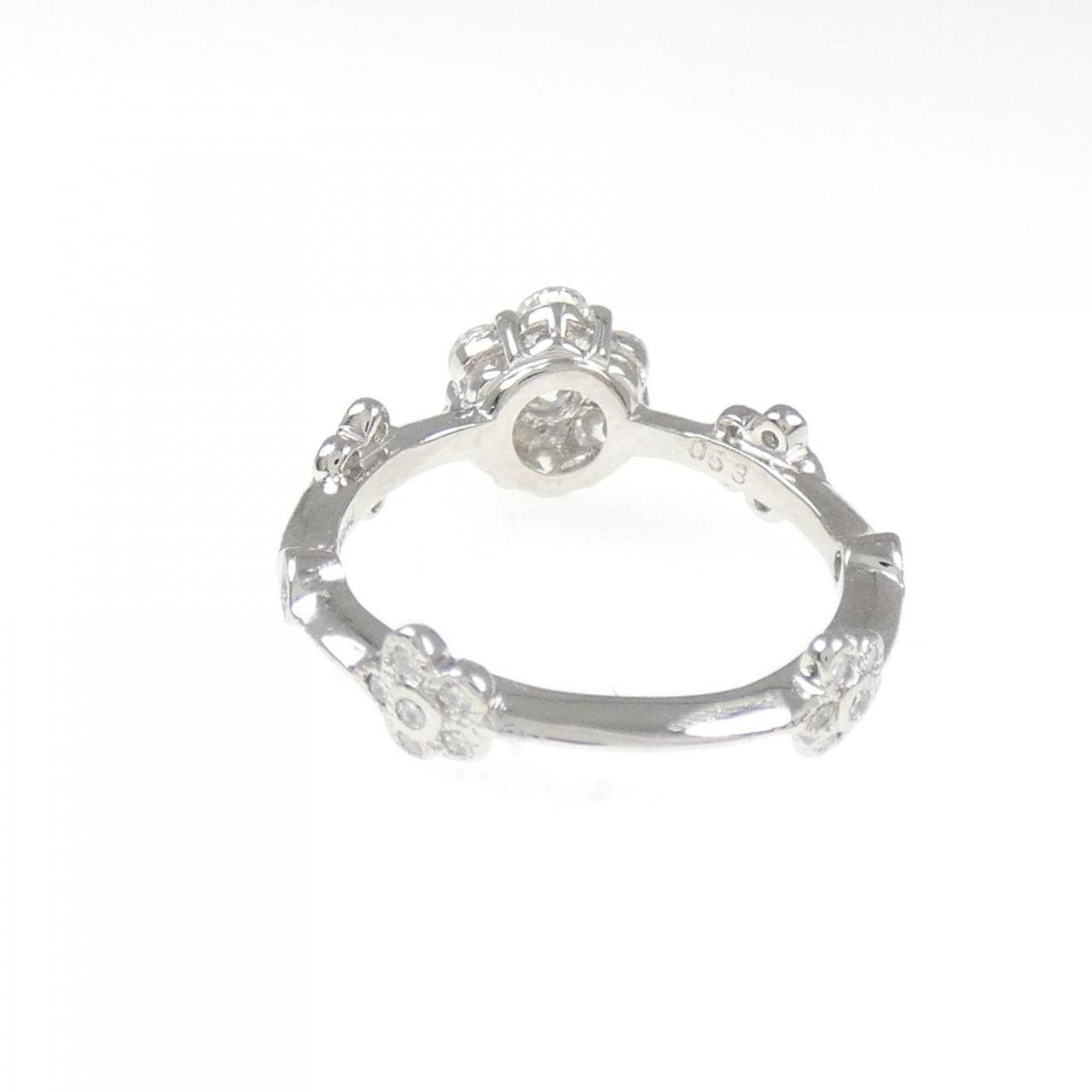 PT フラワー ダイヤモンド ピンキー リング 0.53CT