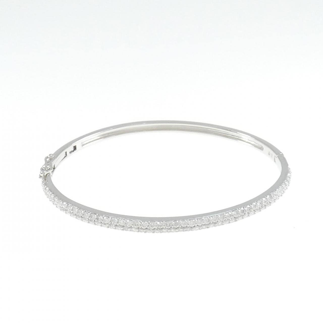 K18WG Diamond Bangle 1.27CT