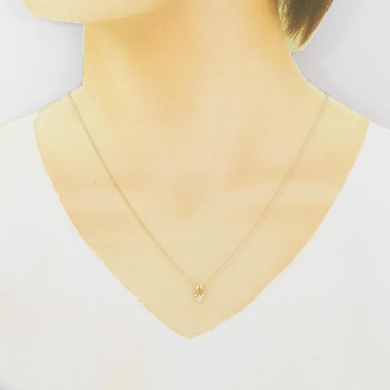K18YG ダイヤモンド ネックレス 0.10CT