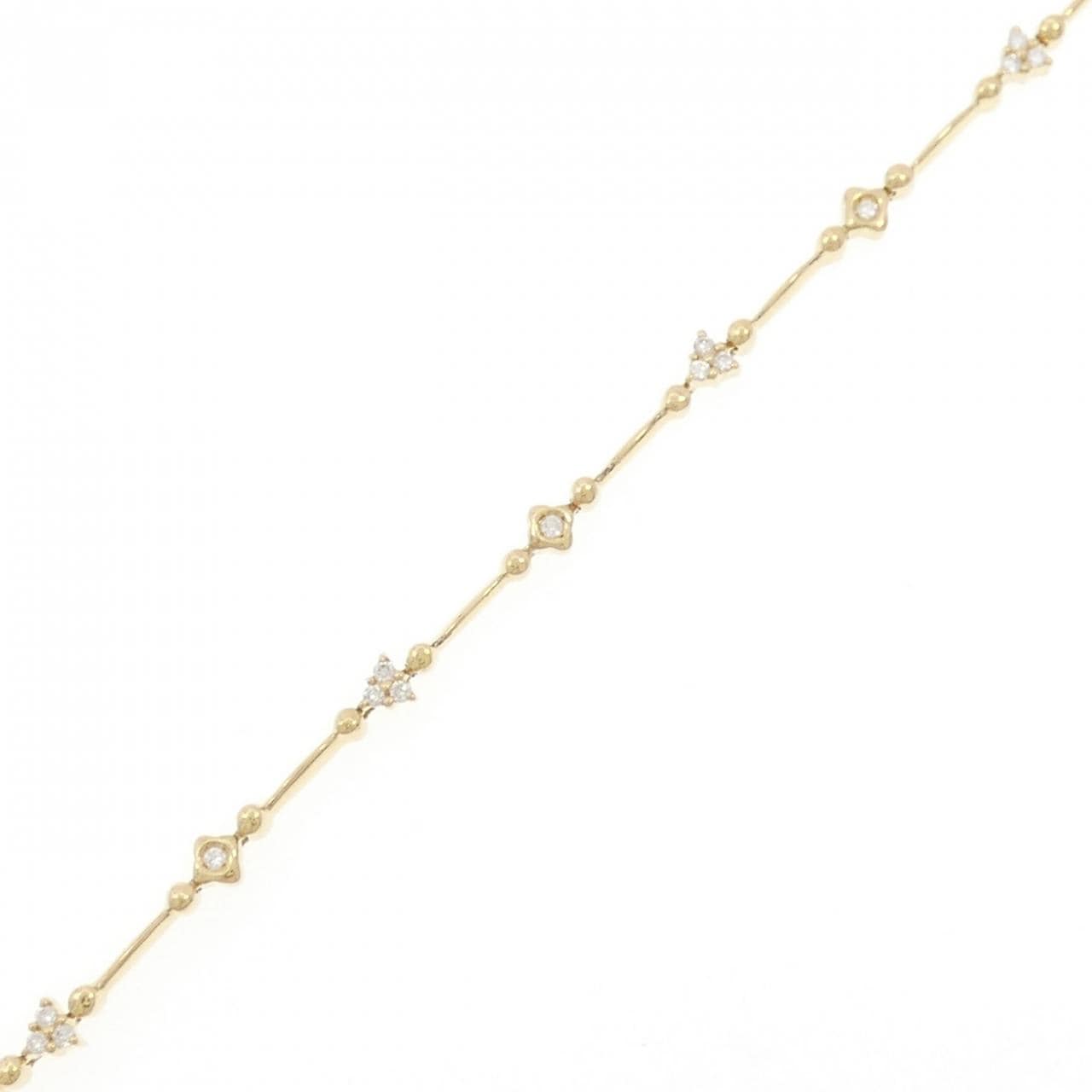 K18YG ダイヤモンド ブレスレット 0.21CT