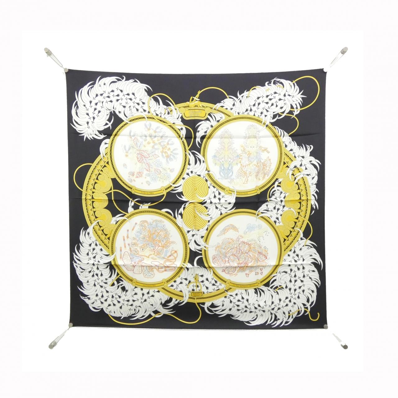 HERMES LEGENDE BRODEE Carre 003972S 圍巾