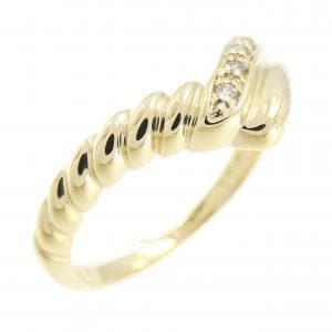 K18YG ダイヤモンド リング 0.03CT