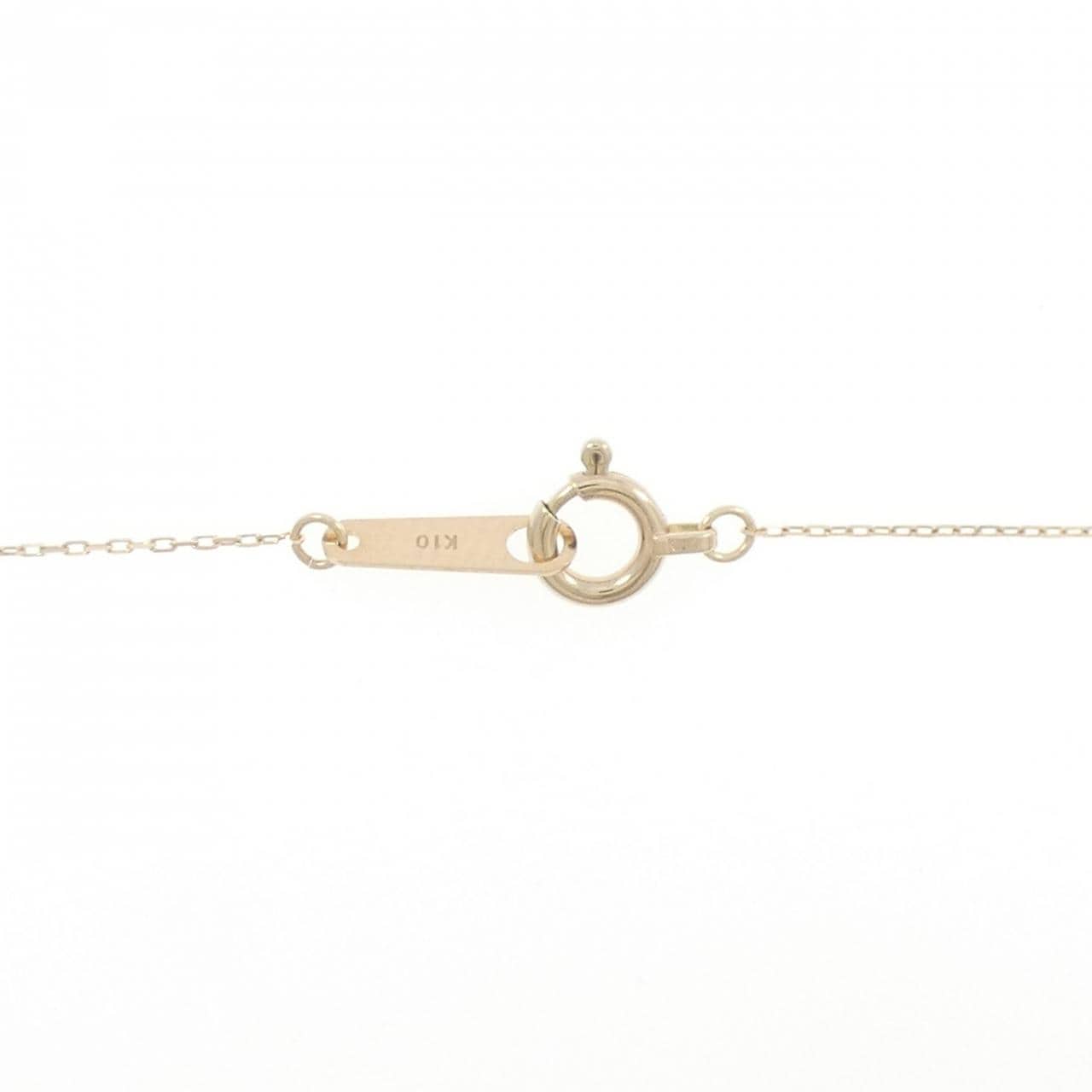 【新品】K10YG ダイヤモンド ネックレス 0.20CT