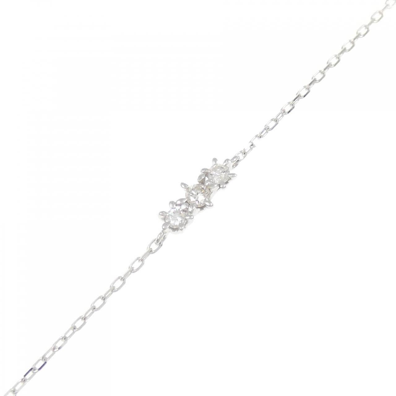 K10WG ダイヤモンド ブレスレット 0.08CT