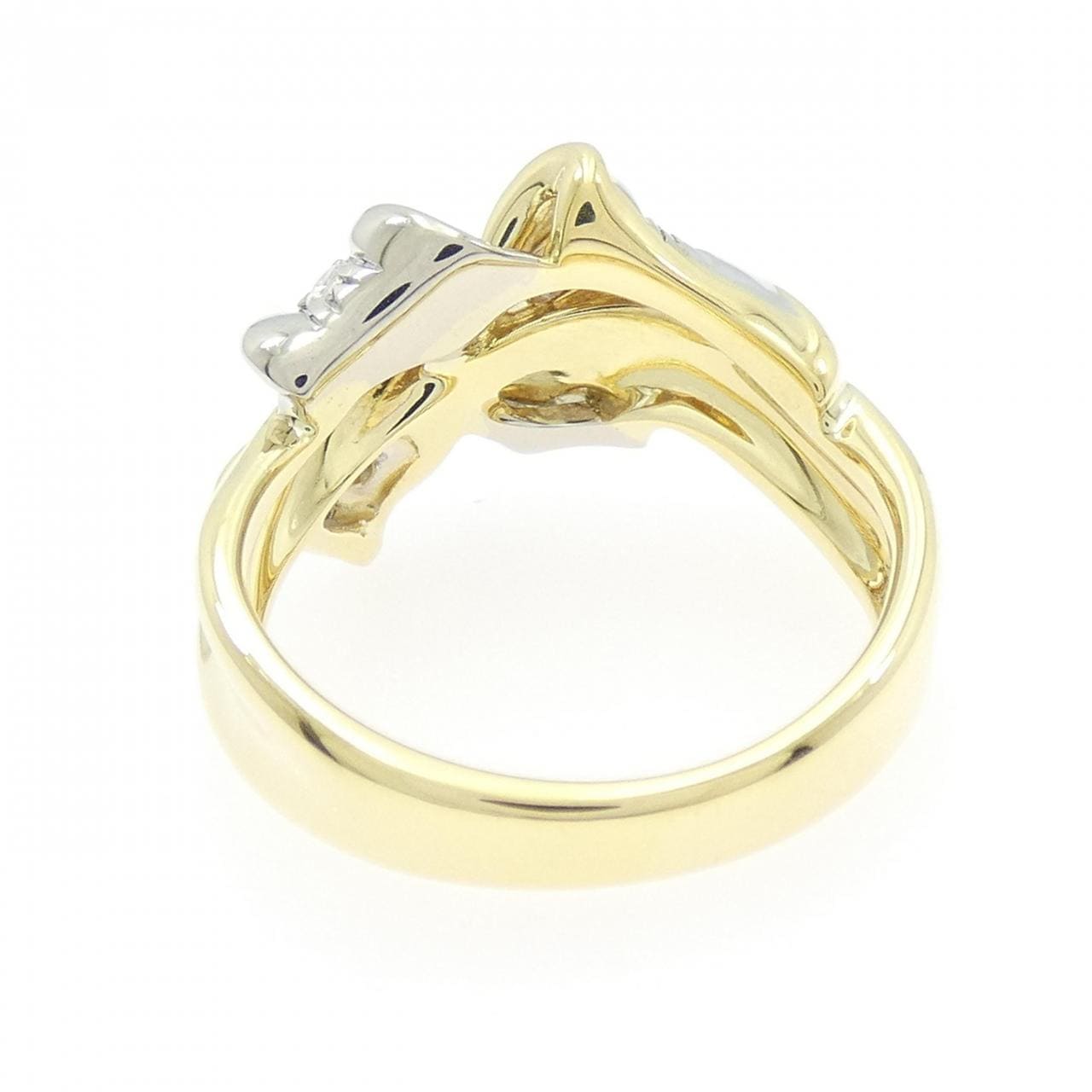 750YG/750WG ダイヤモンド リング 0.22CT