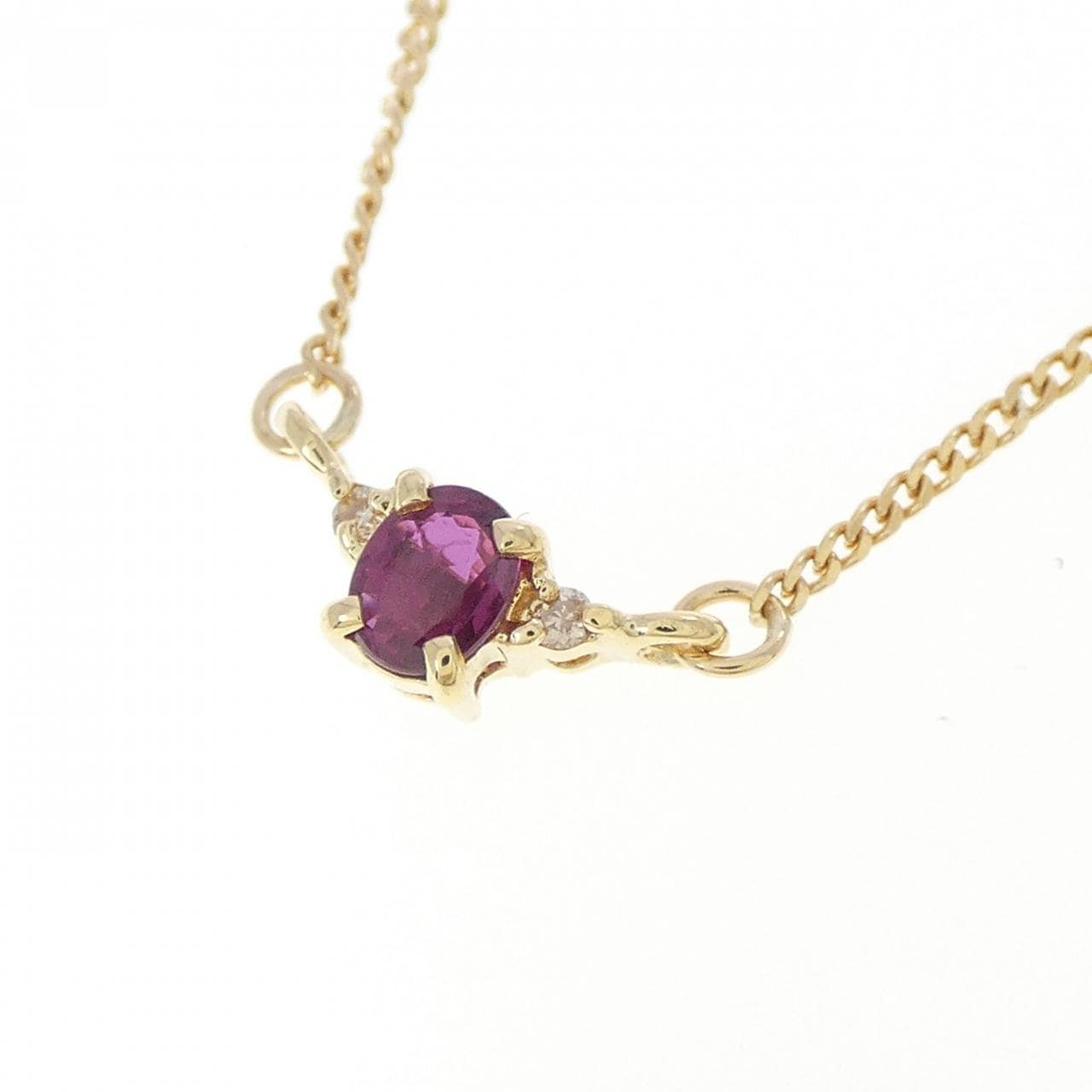K18YG ルビー ネックレス 0.29CT