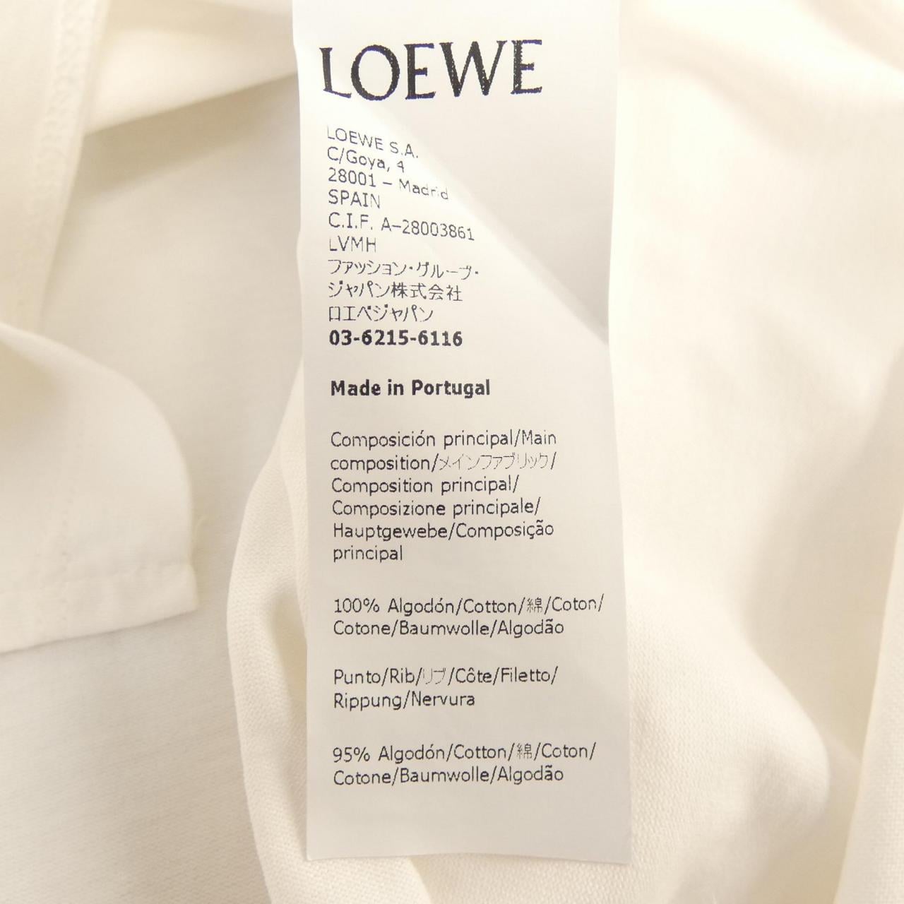 ロエベ LOEWE アナグラム ANAGRAM S359341XA4 Tシャツ