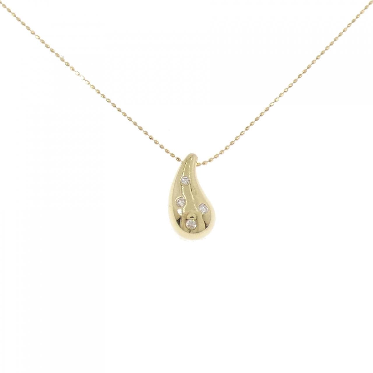 K18YG ダイヤモンド ネックレス 0.1CT