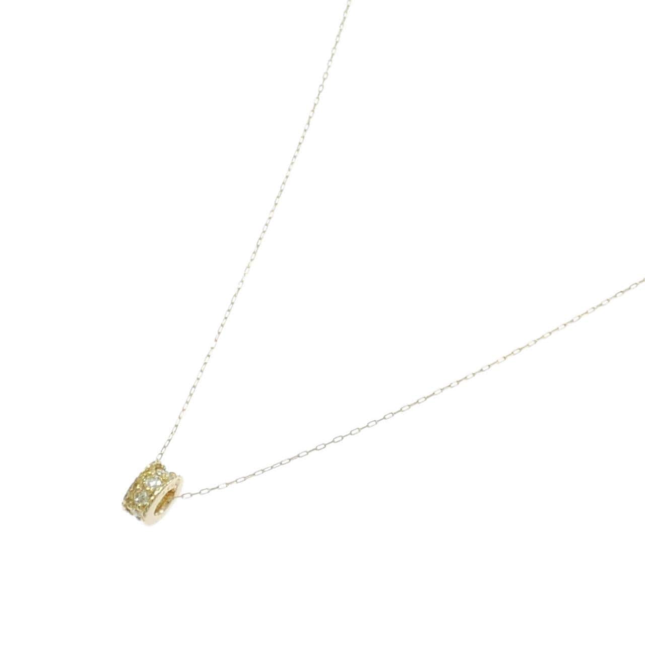 K18YG ダイヤモンド ネックレス 0.17CT