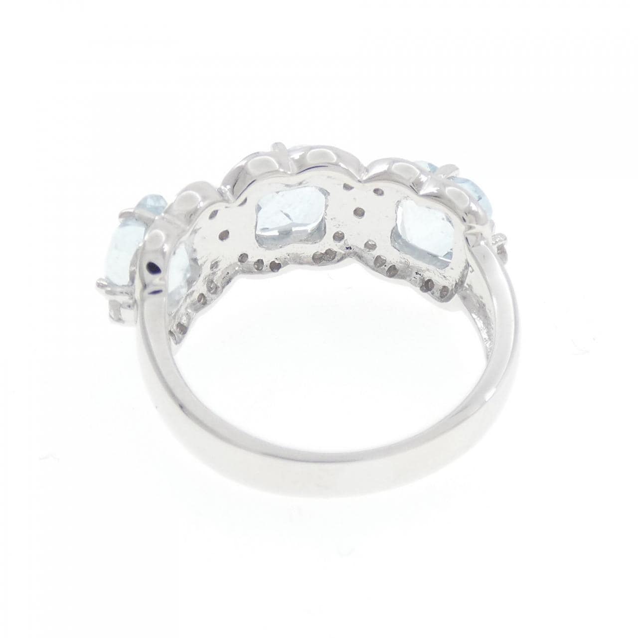 K18WG アクアマリン リング 2.38CT