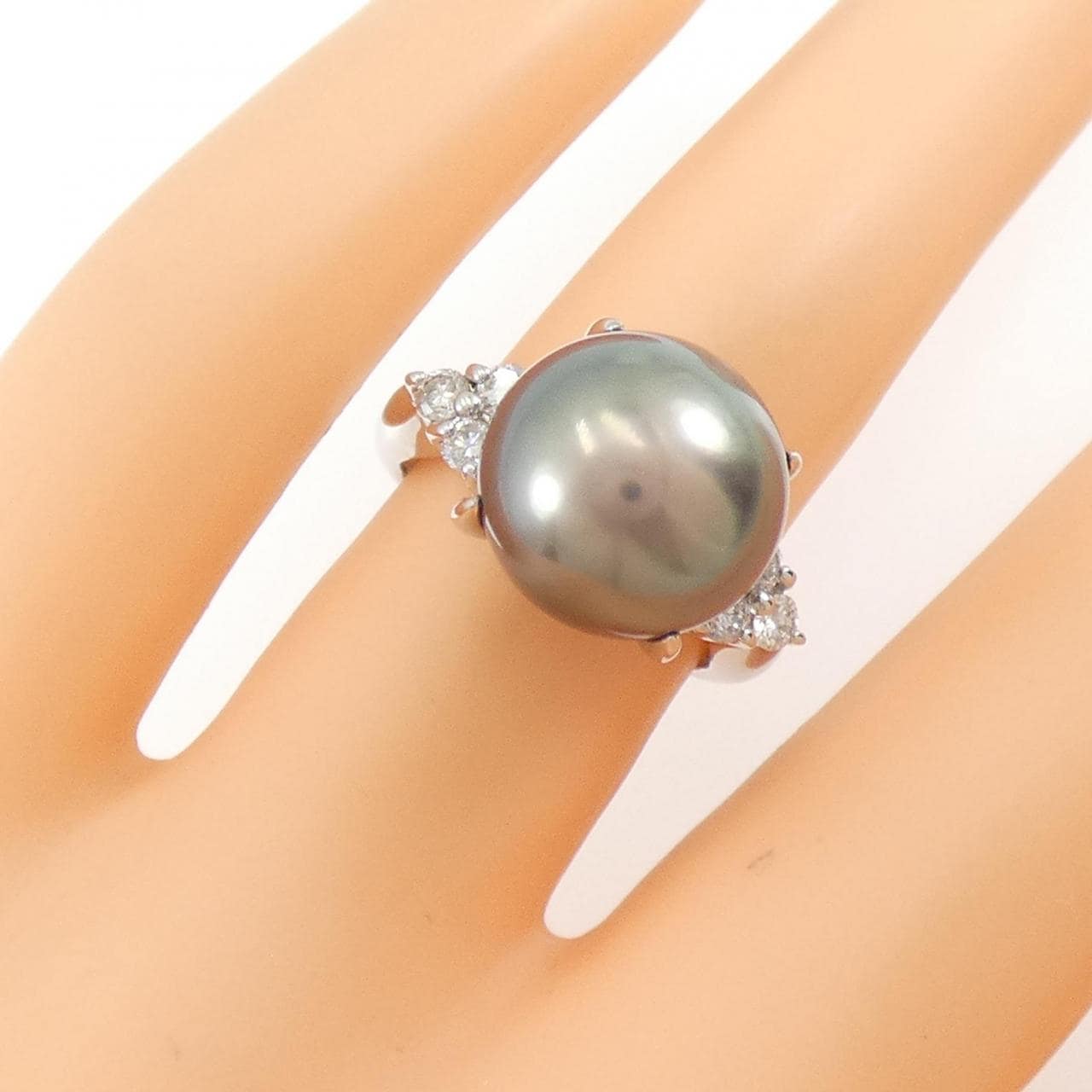PT900 黒蝶パール リング 11.8mm