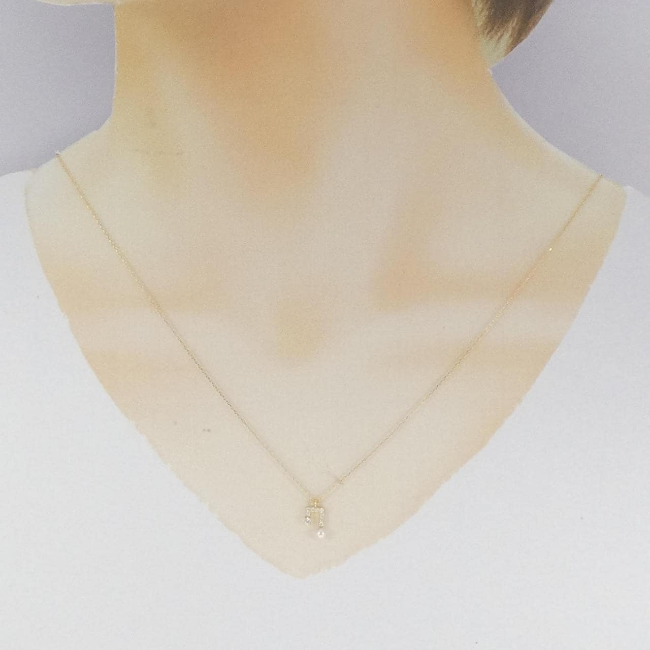 K18YG Akoya pearl necklace 3mm