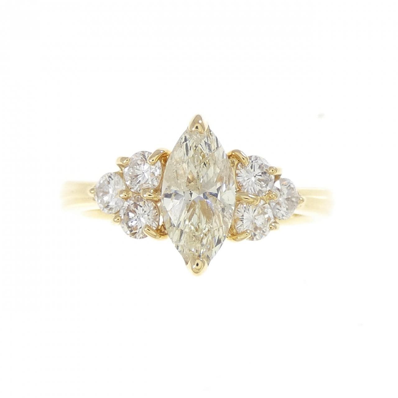 K18YG ダイヤモンド リング 0.76CT