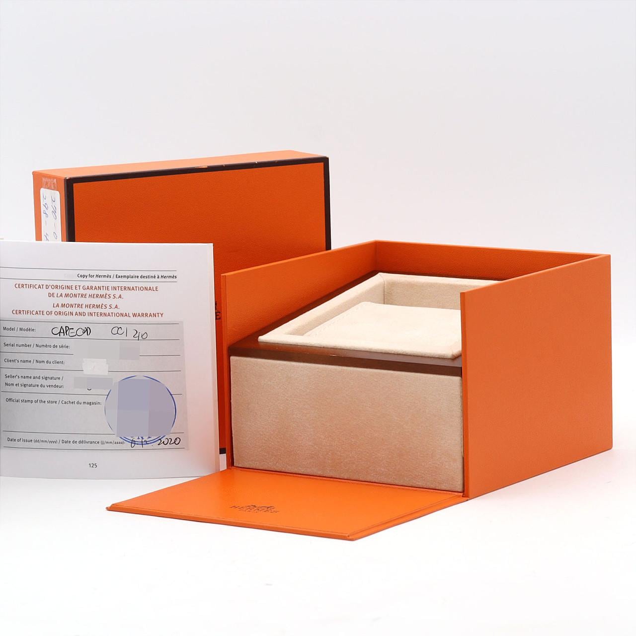 【ノーメンテナンス還元価格】エルメス ケープコッド･ドゥブルトゥール･8P CC1.210 SS クォーツ