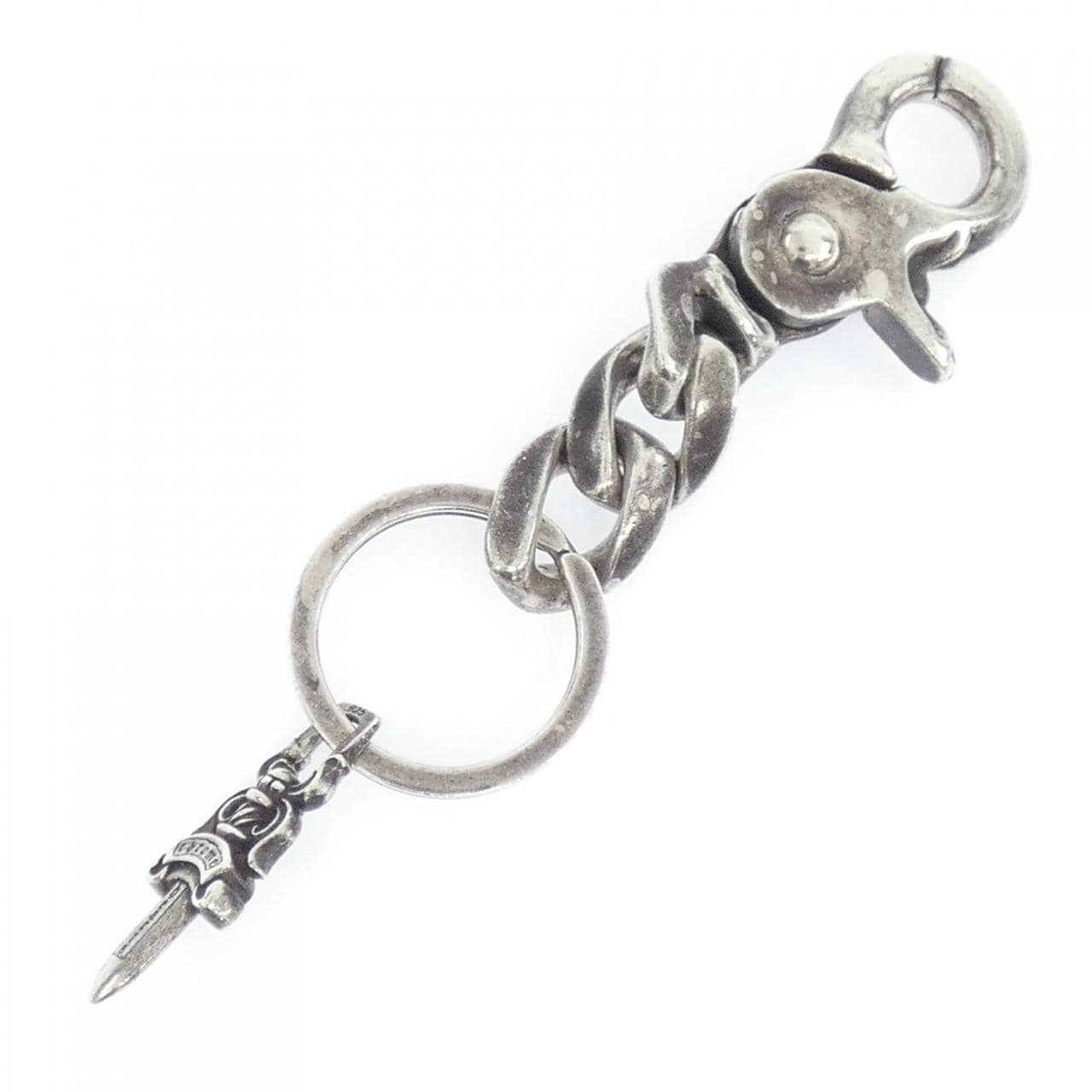 クロムハーツ CHROME HEARTS CLIP CHAIN CLSSC SHT 2L 2357 304 4600 9100 KEY HOLDER