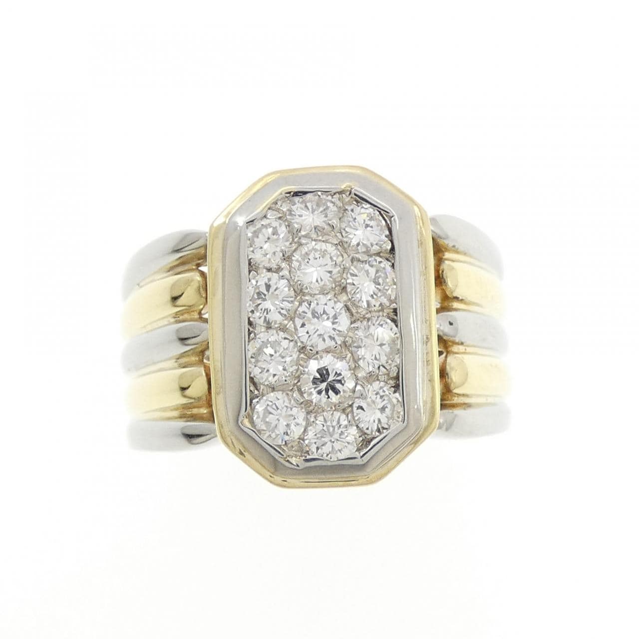 750WG/750YG ダイヤモンド リング 0.72CT