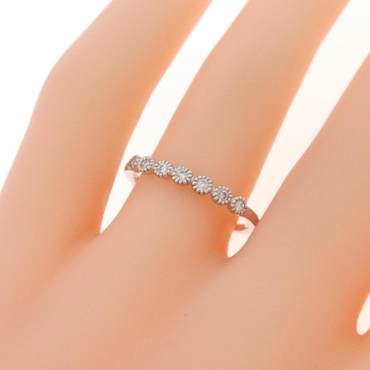 PT950 ダイヤモンド リング 0.10CT
