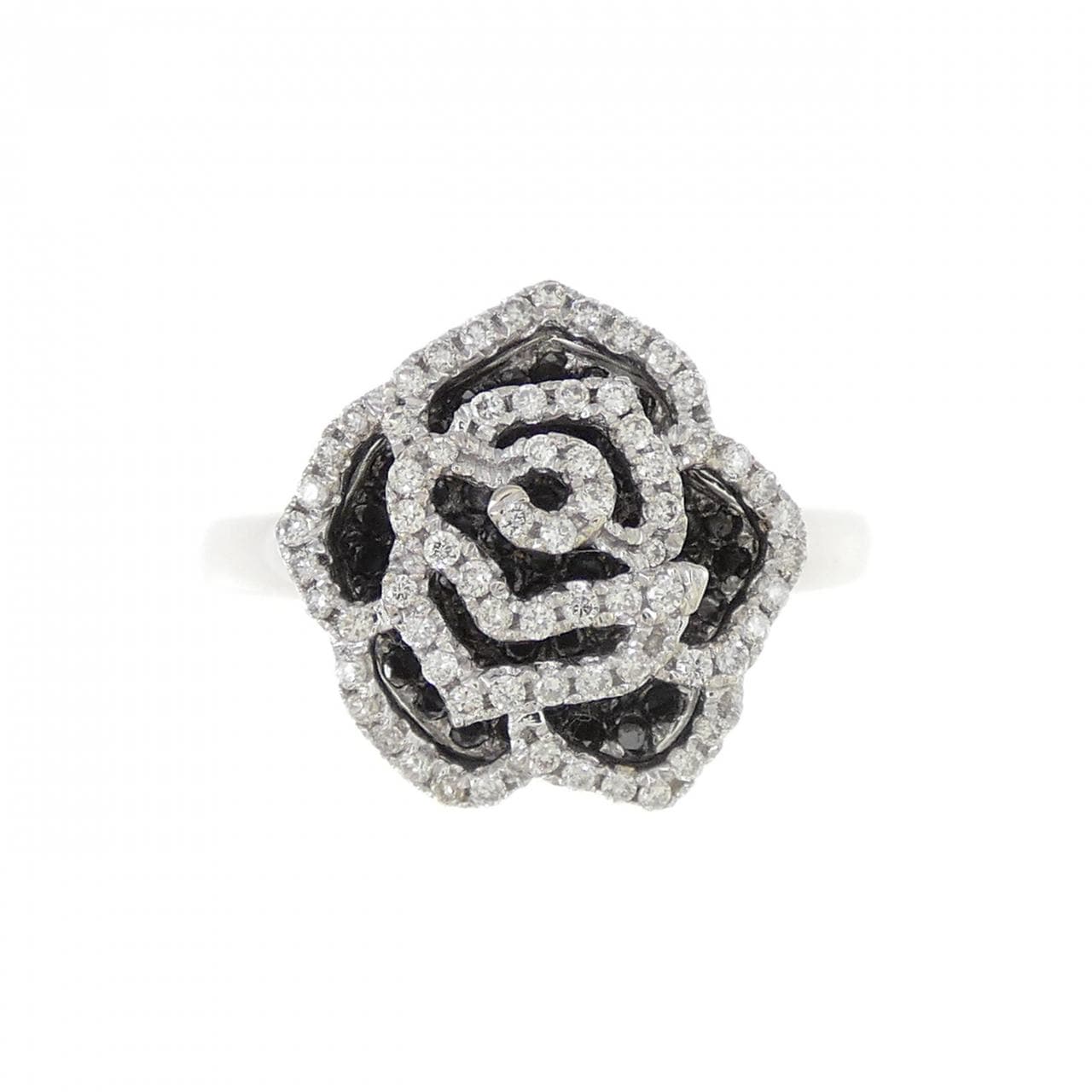 K18WG/K18BG ローズ ダイヤモンド リング 0.35CT