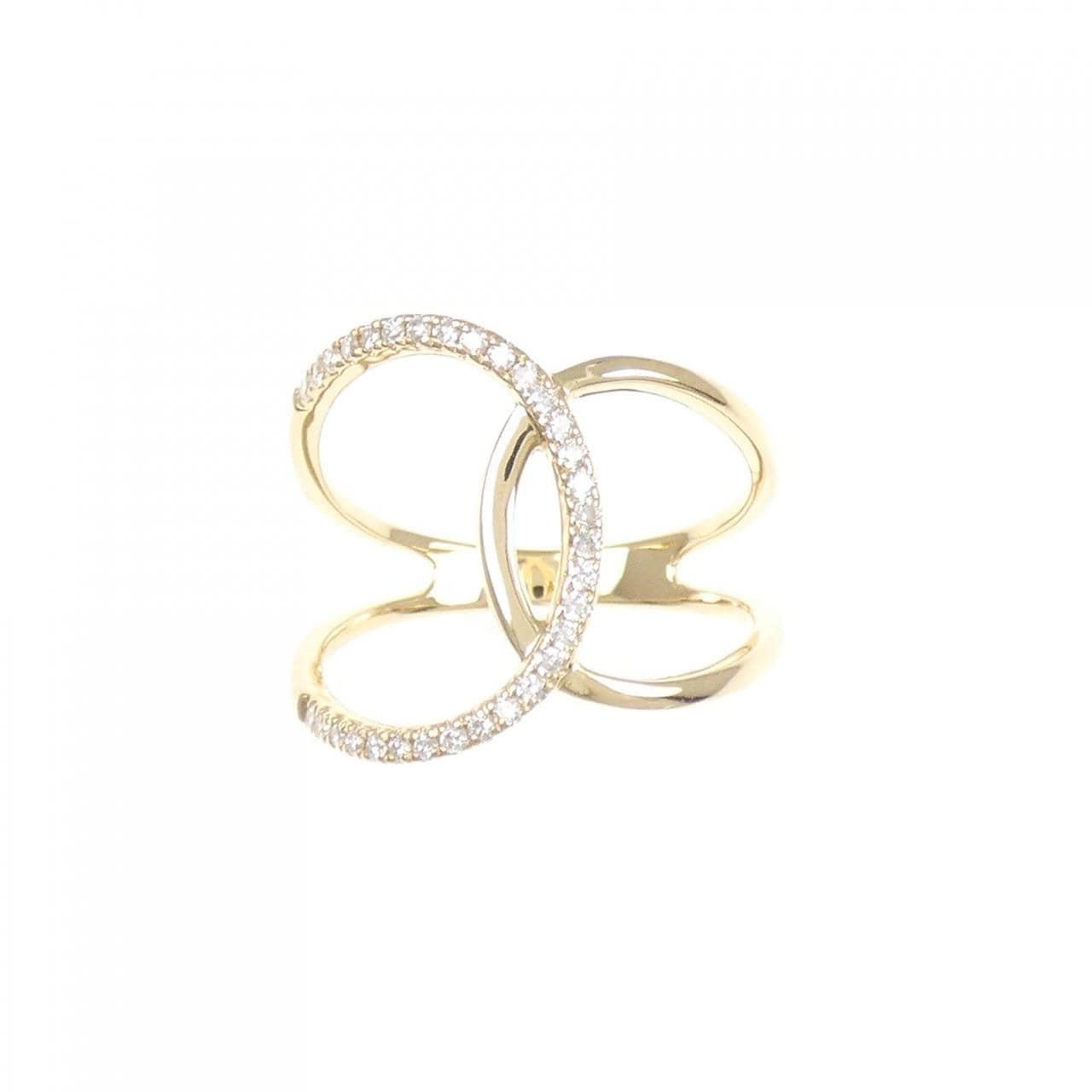 K18YG ダイヤモンド リング 0.16CT