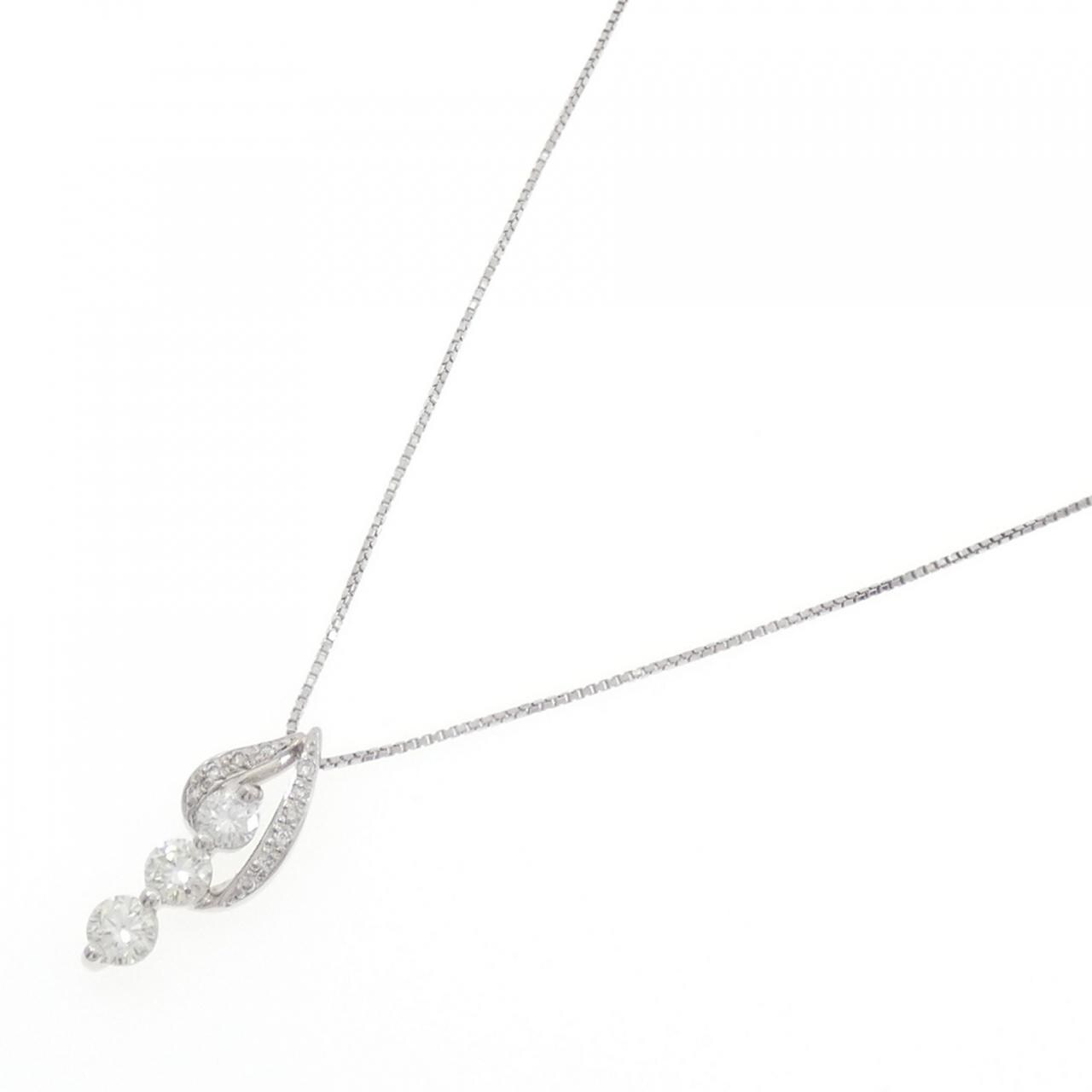 PT900/PT850 ダイヤモンド ネックレス 1.00CT