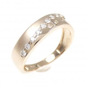 【新品】K18PG ダイヤモンド リング 0.19CT