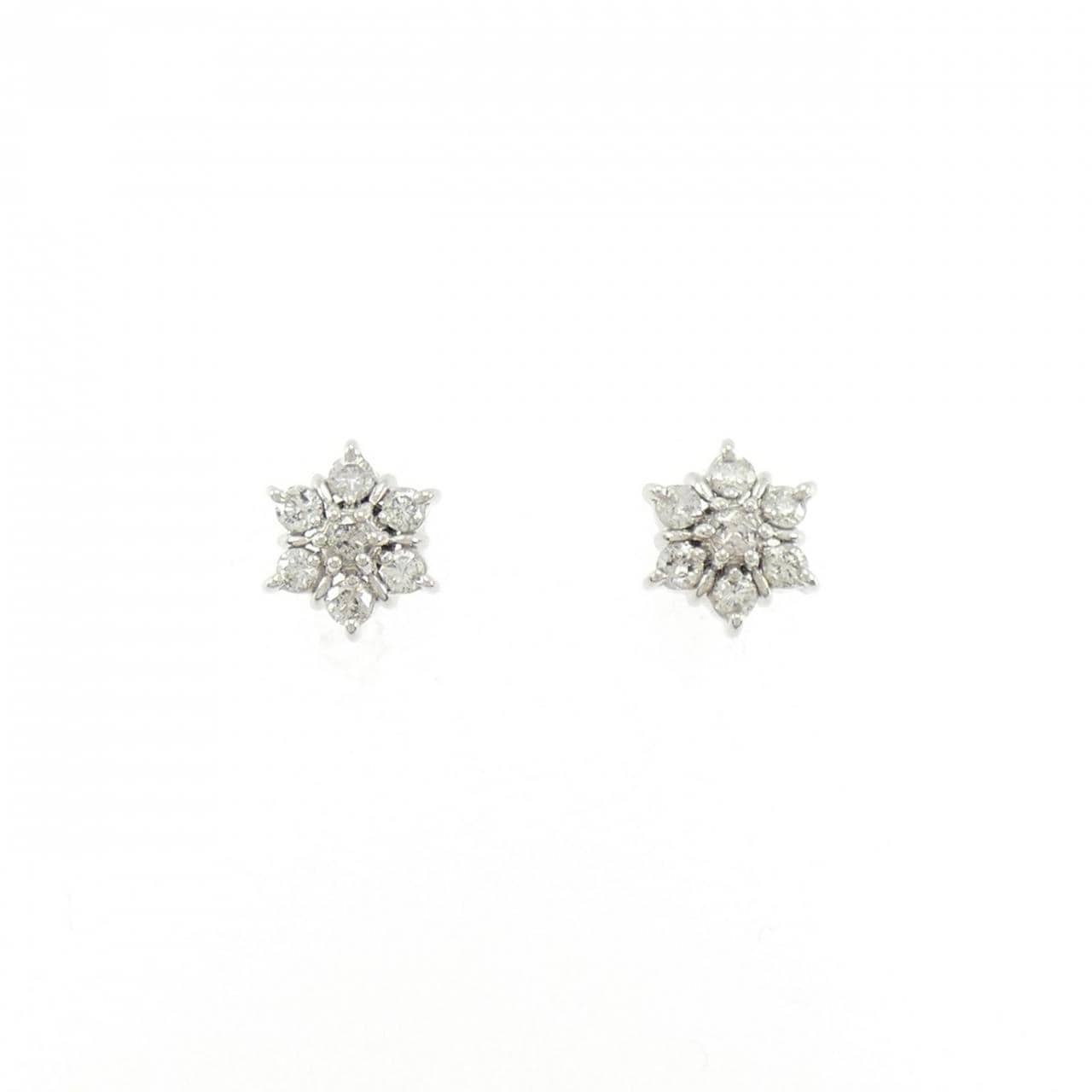 PT900 ダイヤモンド ピアス 0.30CT