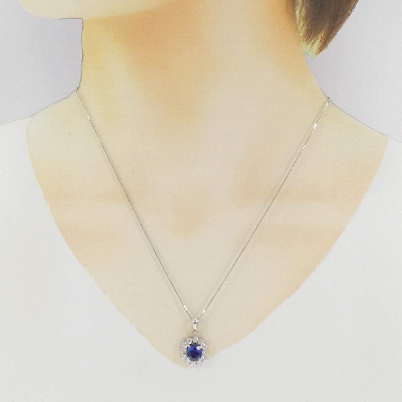 PT900/PT850 サファイヤ ネックレス 2.24CT